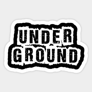 underground music logo Sticker